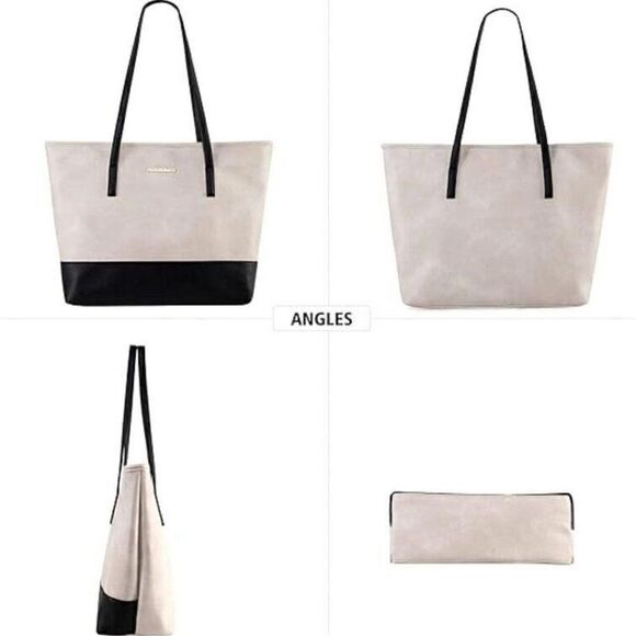 Montana West T-white Women's Shoulder/Tote Bag - Picture 4 of 5